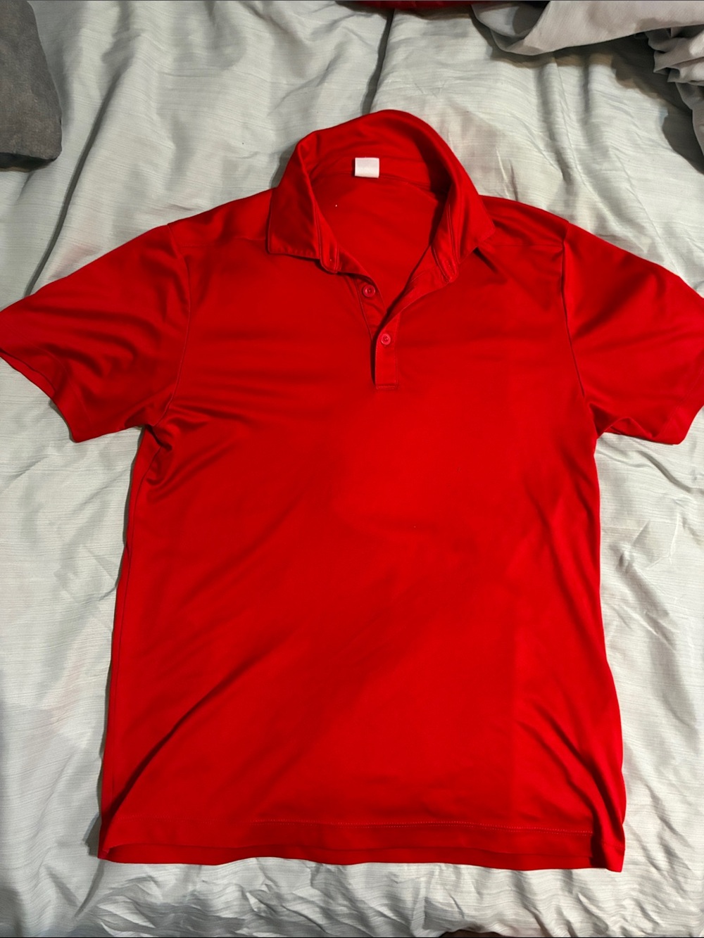SportTek Men's Red Polo Performance Shirt